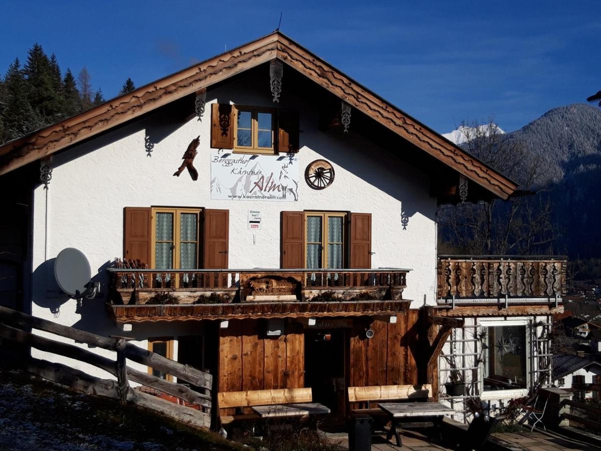 Berggasthof Kärntner Alm Hotell Mittenwald Exteriör bild